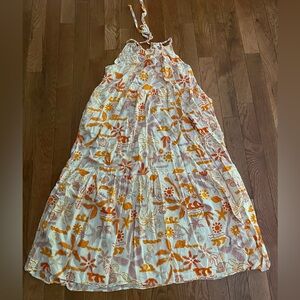 Womens Label of love sz Large floral Orange and White Dress